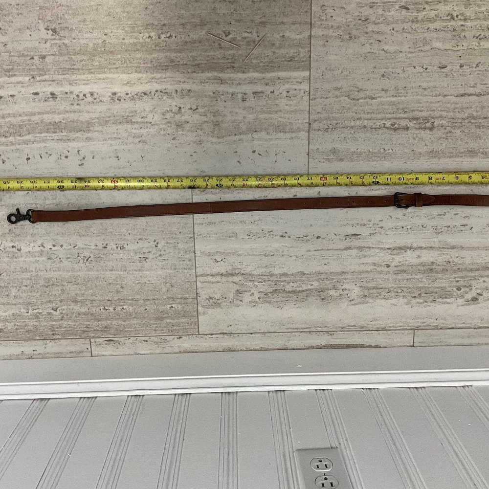 Frye Cognac 40” crossbody strap